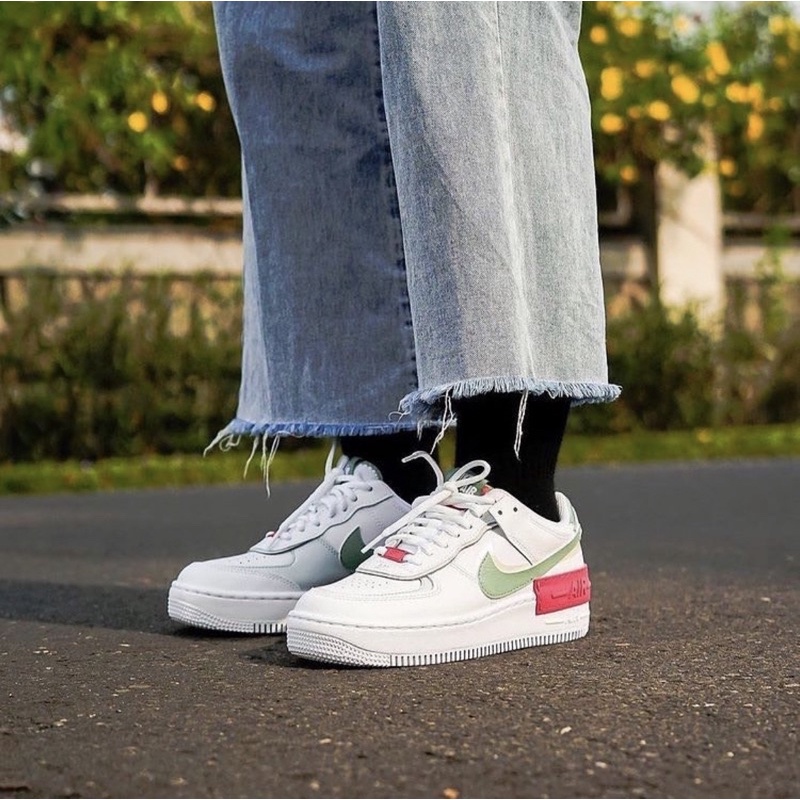 Nike Air Force 1 Shadow Seafoam Jade Smoke White Original Resmi, 39