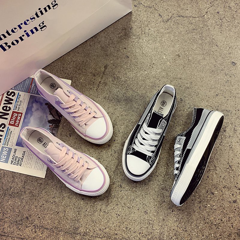 aid 0191, sepatu wanita import fashion sneaker wanita korea terlaris best seller 2 warna tali sepatu