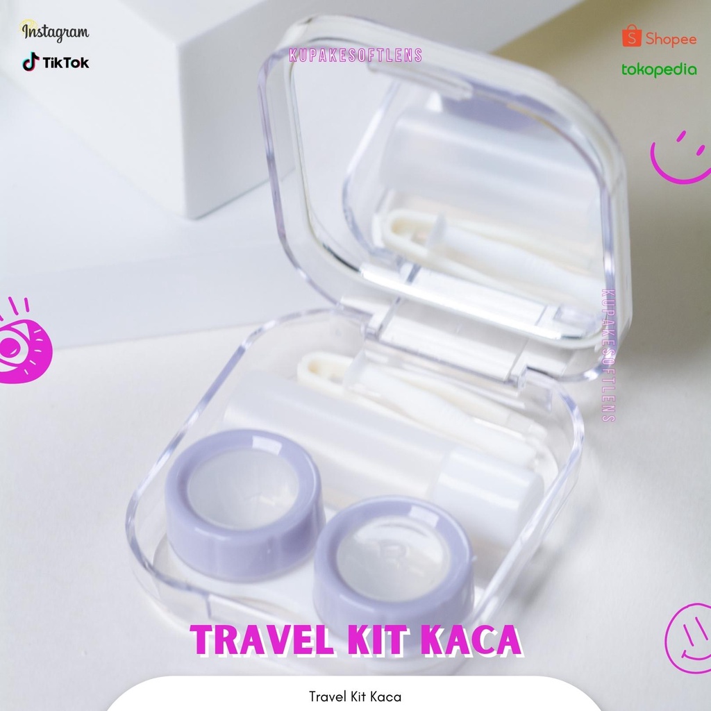 KUPAKESOFTLENS Travel Kit Kotak Kaca