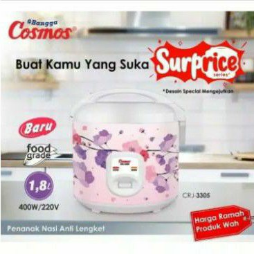 RICE COOKER COSMOS CRJ 3305 / CRJ3305 MAGIC COM 1.8 L