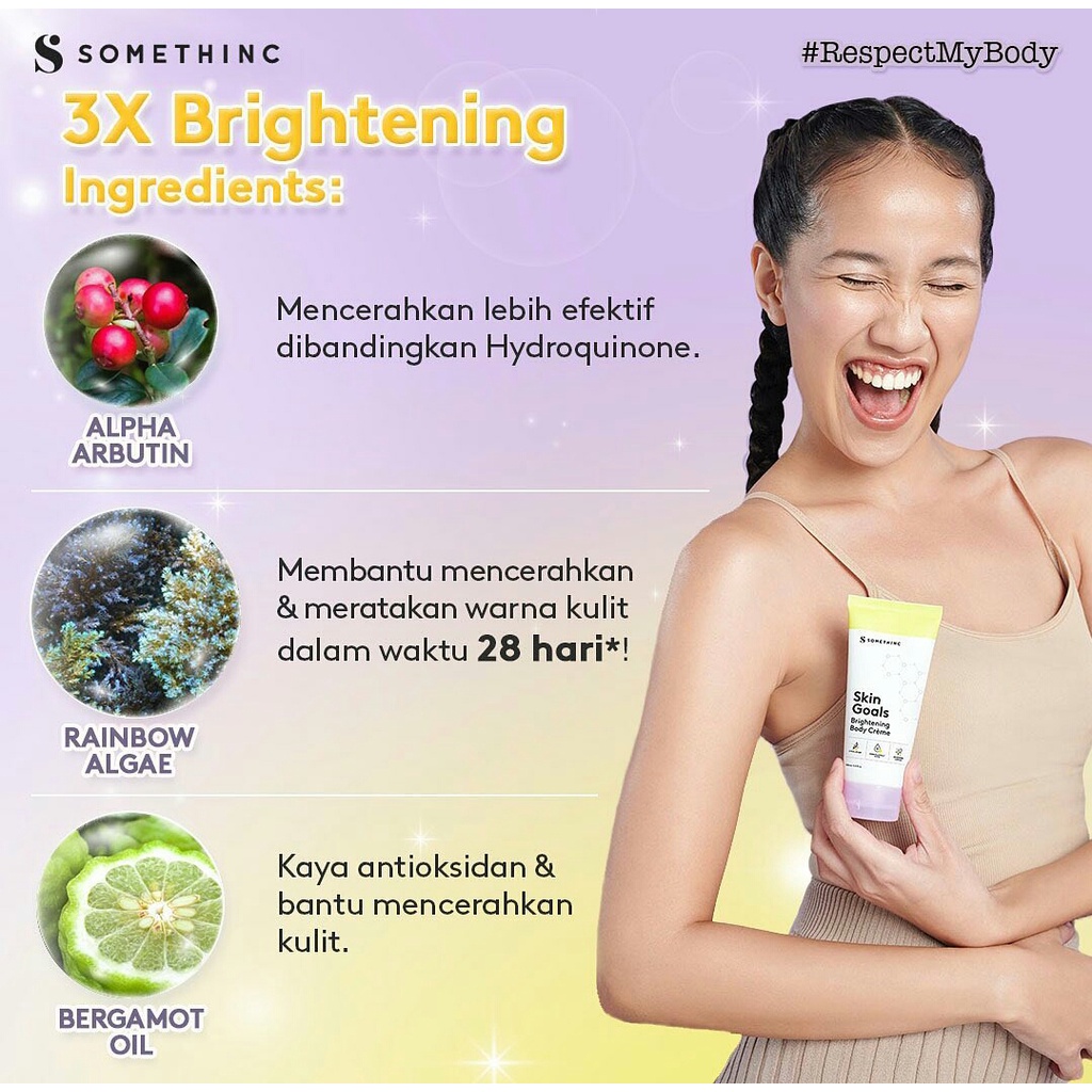 SOMETHINC SKIN GOALS Brightening Body Crème 100ml