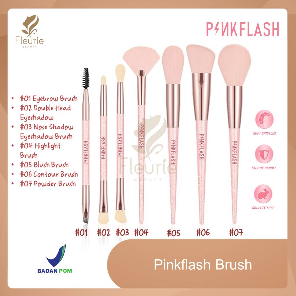 Pinkflash Makeup Brush Series - Eyebrow Brush/Eyeshadow Brush/Blush Brush/Highlight Brush/Contour Brush/Nose Shadow Brush/Powder Brush