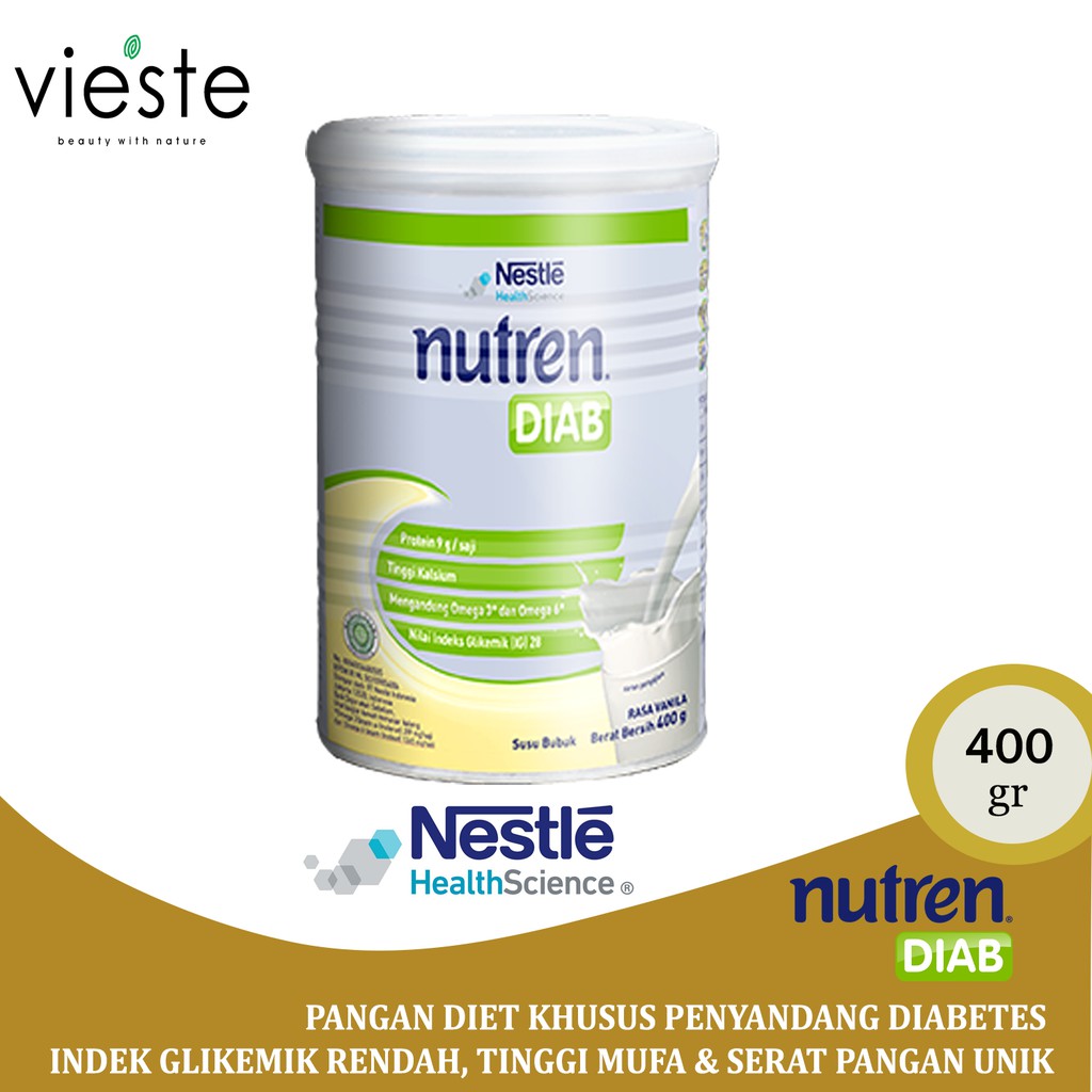 

NUTREN Diabetes 400 gr- Rasa Vanila - Nutrisi Susu untuk penderita Diabetes