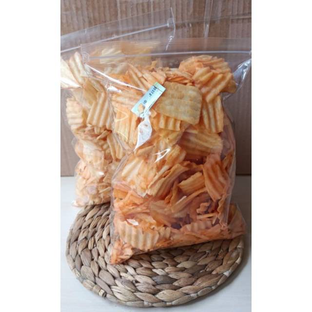 

Keripik singkong Cb Keju/Balado 250gr||snack kiloan