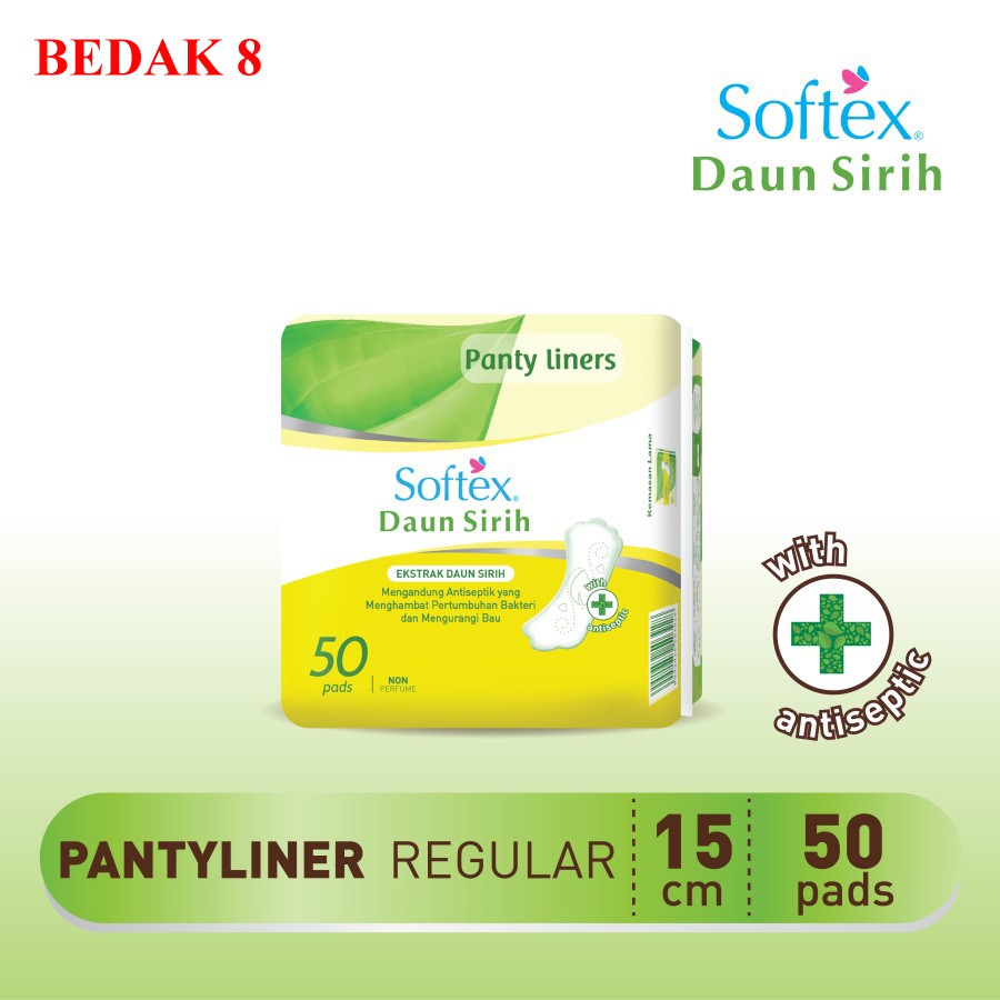 Softex Pantyliner Daun Sirih 50s
