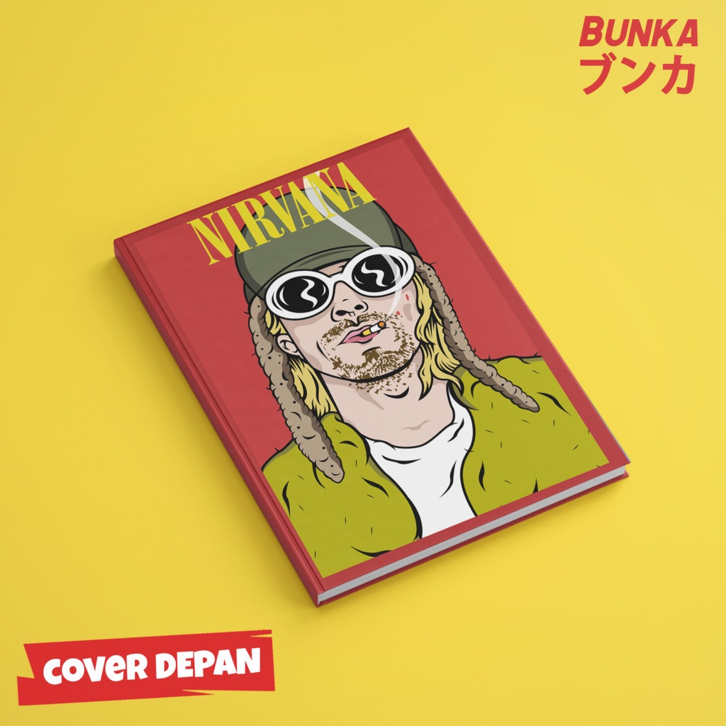 

Notebook Band Nirvana kurt Cobain 2 Hardcover A5 Buku Tulis Catatan Notes Agenda Planner Jurnal