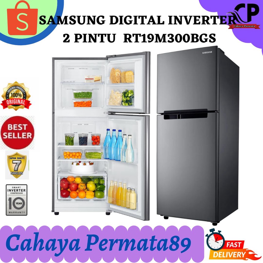 Jual PROMO KULKAS SAMSUNG RT19M300BGS 2 PINTU 203L INVERTER BERGARANSI