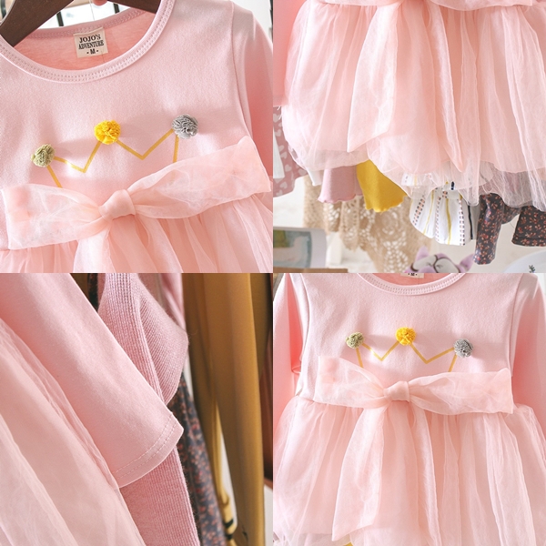 Dress Anak Perempuan Model Rok Tutu Gaun Pesta Dress Korea