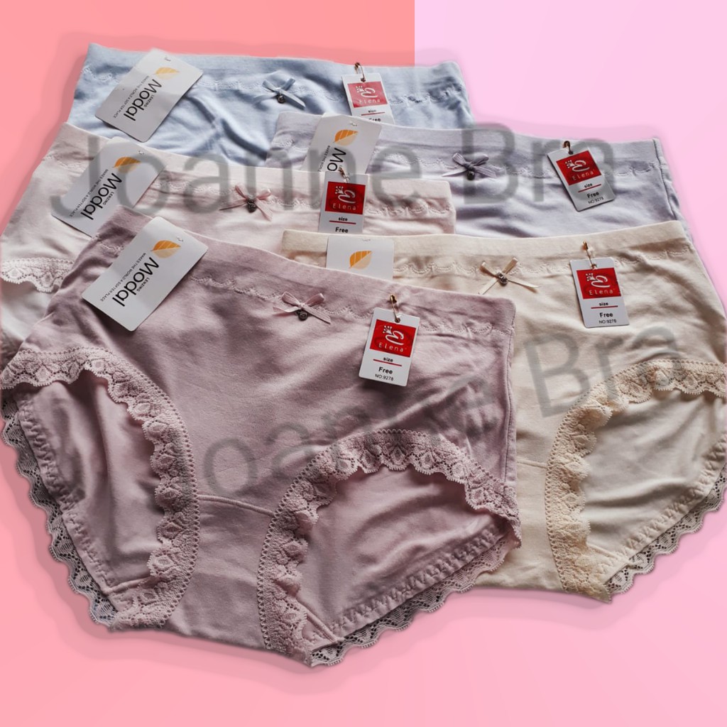 Elena Celana Dalam Wanita Katun Pasak Tinggi E 9278 - CD Wanita Dingin Lembut Premium