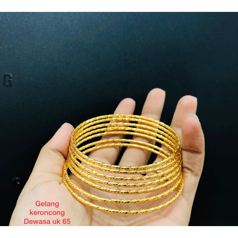 7 set gelang keroncong dewasa perhiasan XUPING wanita