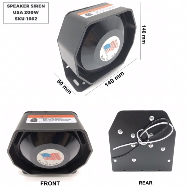 Speaker Sirine 200 Watt Gepeng / Sirine Patwal Speaker 200 Watt S1662