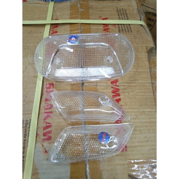 kaca mika stop sein bening depan belakang suzuki satria lumba 2tak