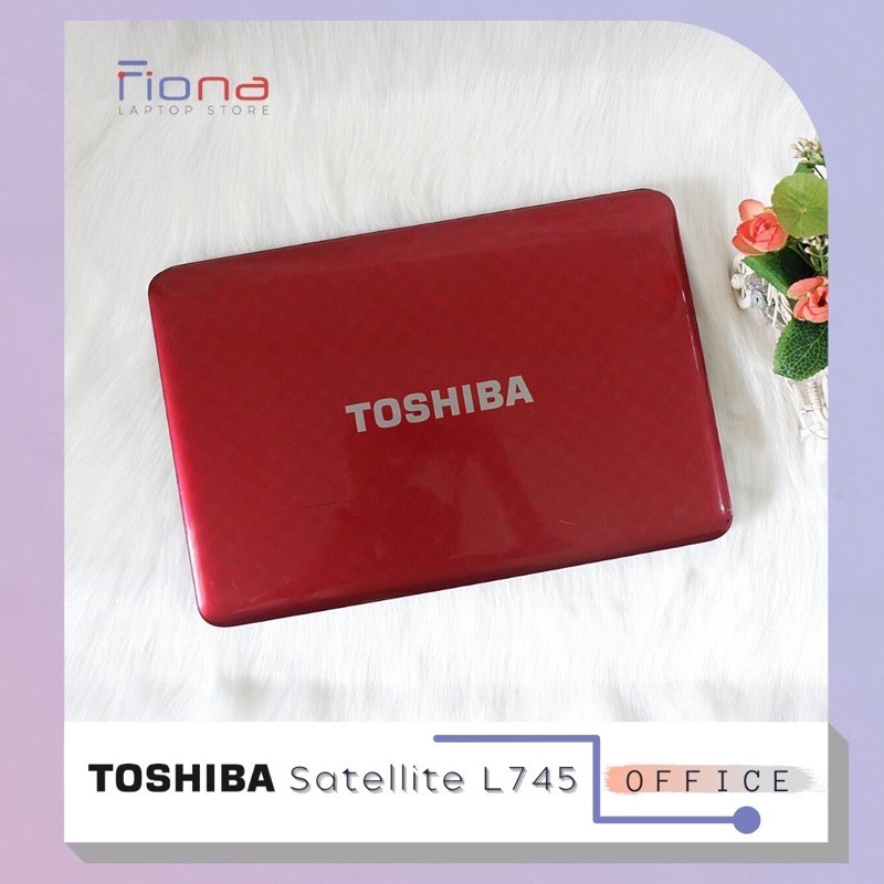 Laptop Toshiba Satellite L745 Warna Merah Core i3 RAM 4Gb Siap Pakai