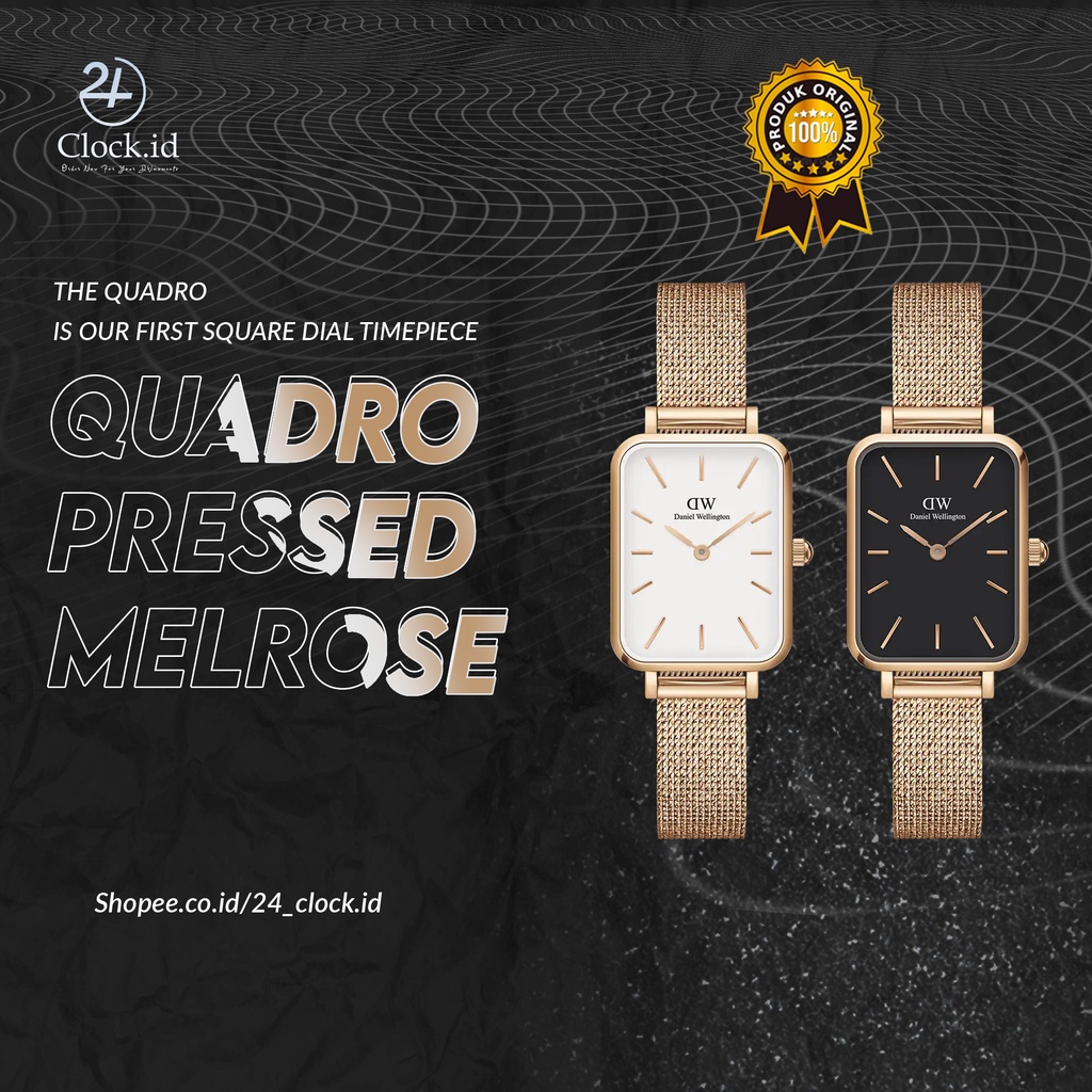 JAM DW ORIGINAL 100% daniel wellington QUADRO PRESSED MELROSE