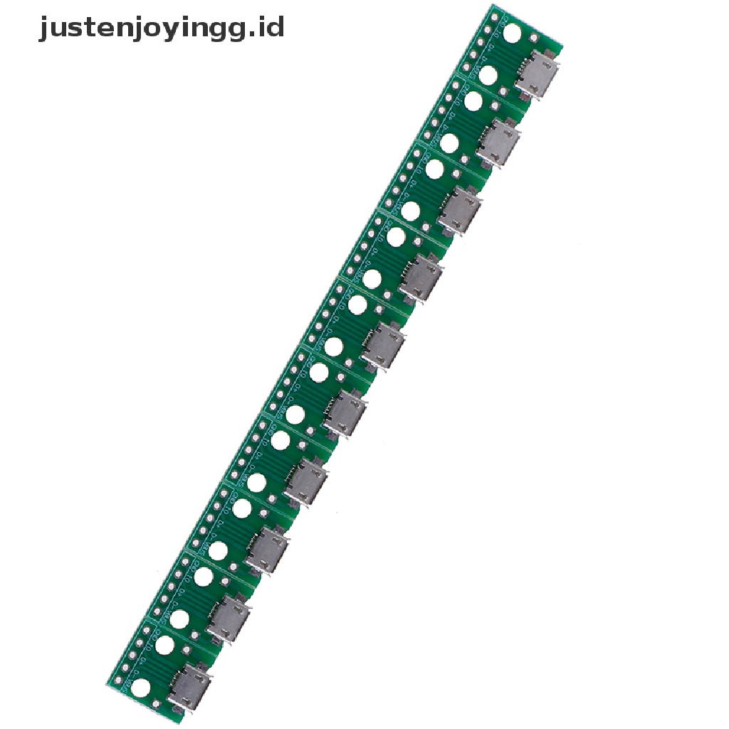 10 Pcs Papan Konektor Konverter MICRO USB Ke DIP Adapter 5 Pin Female PCB