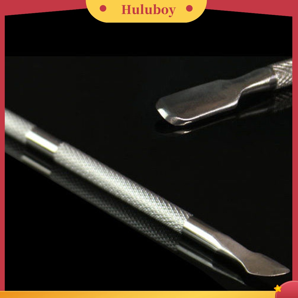 Huluboy Huluboy♡ Alat Pendorong Kutikula / Penghapus Kutek UV Gel Soak Off Untuk Manicure