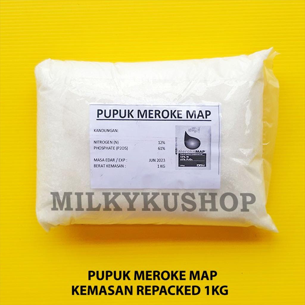 PUPUK MEROKE MAP 1 KG KEMASAN REPACK HIDROPONIK MONO AMONIUM NITRAFOS