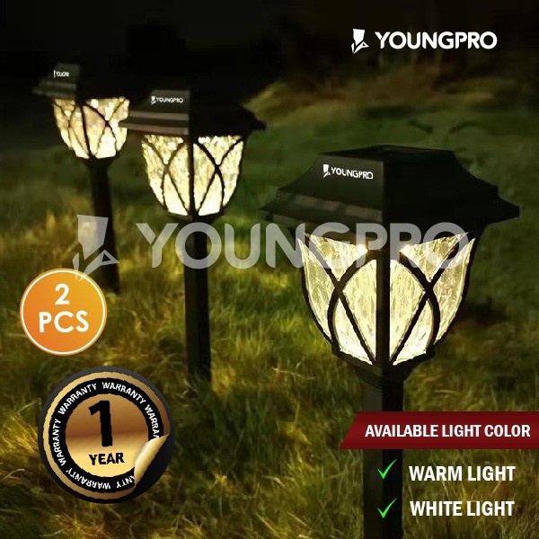 YOUNGPRO YFL-03 Lampu Taman Solar Model Eropa Tenaga Surya Lampu Taman Tancap Garden YFL-03