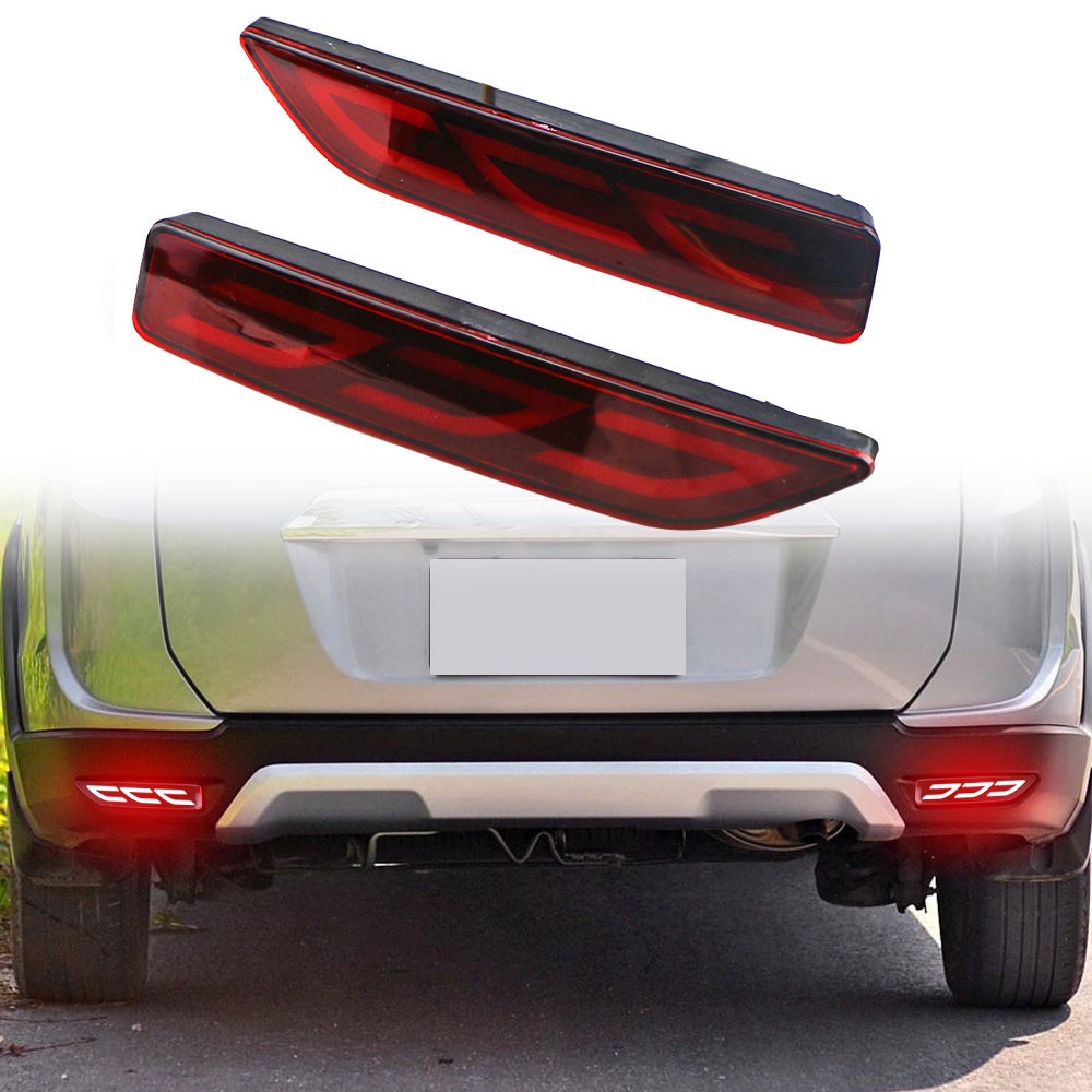 1pasang2per3fungsi Lampu Bumper Belakang Lampu Rem Untuk Honda BRV BR-V 2015 2016 2017 2018 2019 Tail Lamp Led Reflektor