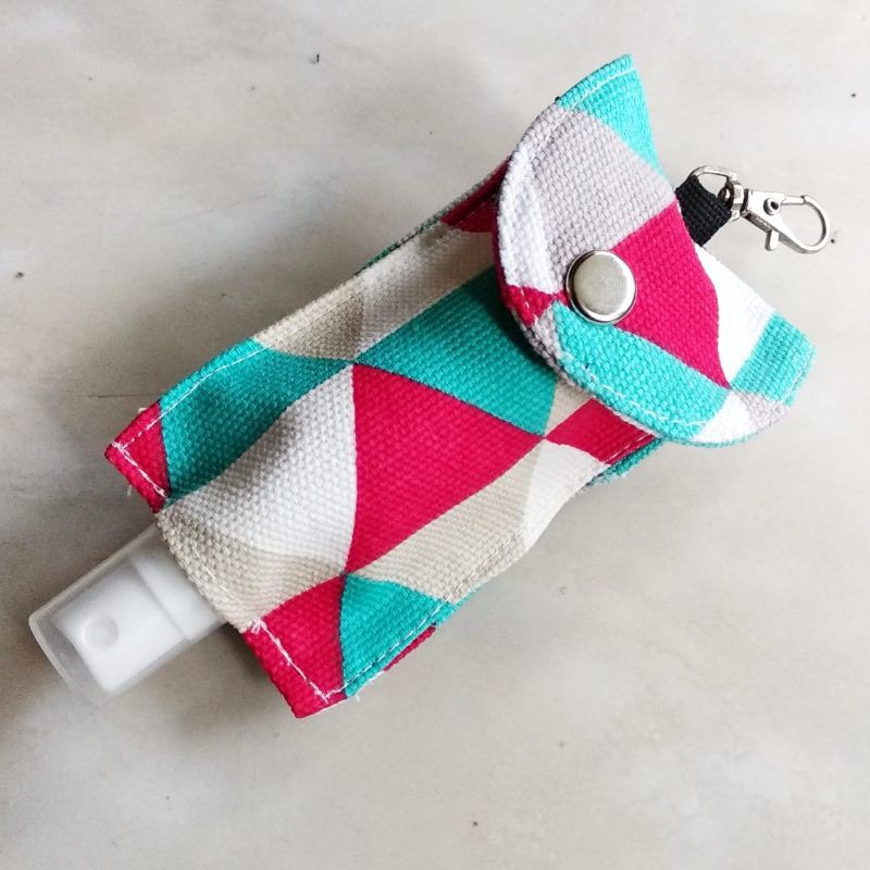 Handsanitizer Holder Motif Pattern / Gantungan Pouch Hand Sanitizer Cover (Tanpa Handsanitizer)