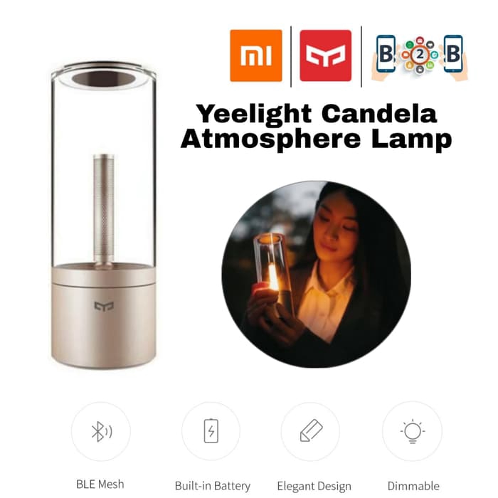 Xiaomi Yeelight Candela Atmosphere Smart Lamp - Lampu Led Candela