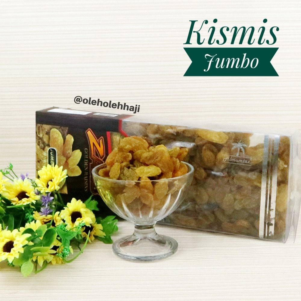 

Oleh Oleh Haji Kismis Jumbo Tanpa Biji termurah