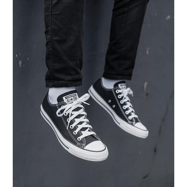 Sepatu Converse23 All Star Classic Hitam Sepatu Sneakers Casual Wanita Pria Sepatu Sekolah Masa Kini Bisa COD