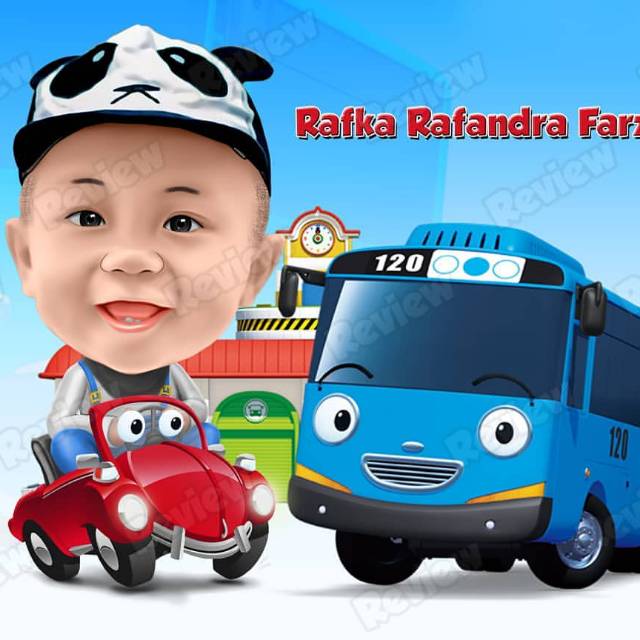 Karikatur wajah lucu