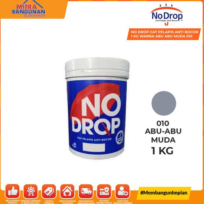 NO DROP PELAPIS ANTI BOCOR 1 KG WARNA ABU-ABU MUDA 010