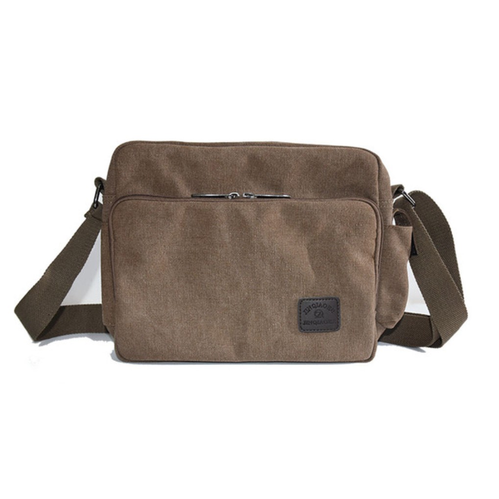 B534 Tas Selempang Pria Kanvas Tas Messenger Canvas Bag Import