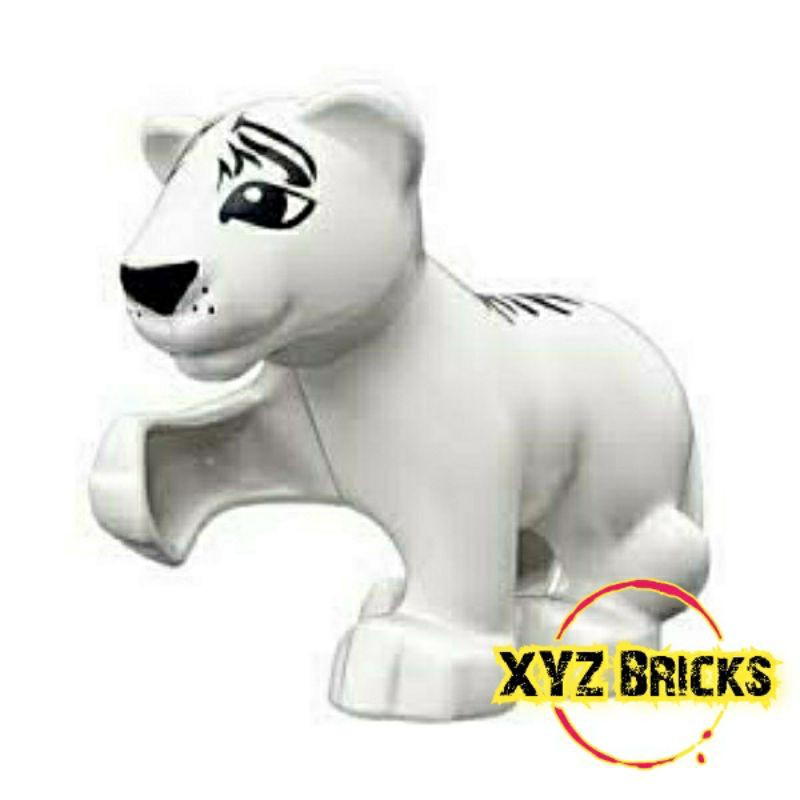 LEGO PARTS 6263962 Animal - DUPLO Tiger Baby Cub White