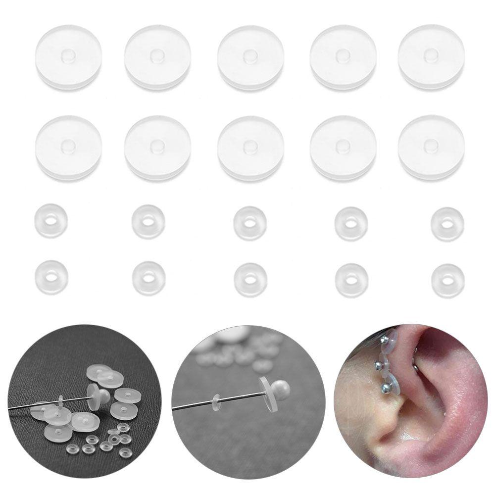 Top Piercing Healing Silicone Discs Healing Discs Dengan Cincin Bulat Untuk Tulang Rawan Hidung Telinga Anti Melorot