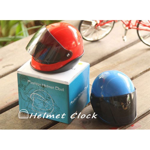 Jam Alarm Model Helm - Helmet Clock Sangat Unik Ada Alarm Kado Souvenir