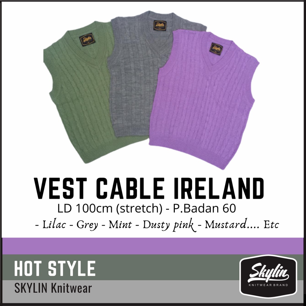 Vest cable Wool Premium 5 Colors