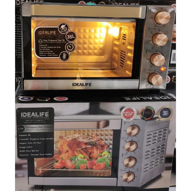 Idealife Oven 35L - IL335 . oven pemanggang idealife IL-355 MURAH