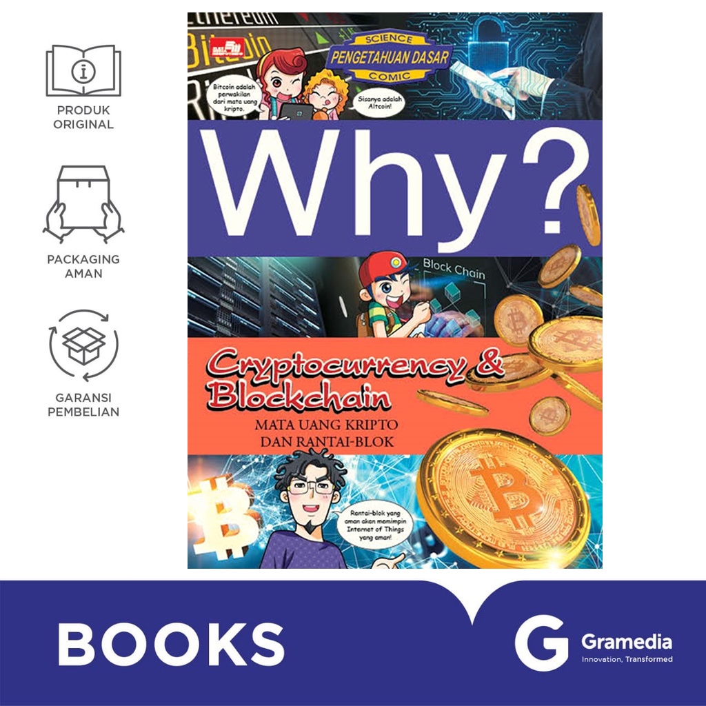 Gramedia Bali - Why? Cryptocurrency &amp; Blockchain - Mata Uang Kripto dan Rantai-Blok