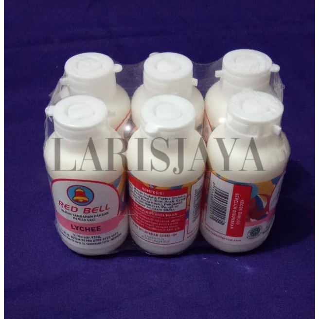 

KUALITAS BAIK!!! PERISA DAN PEWARNA MAKANAN [ RASA LYCHEE ] REDBELL 55 ml