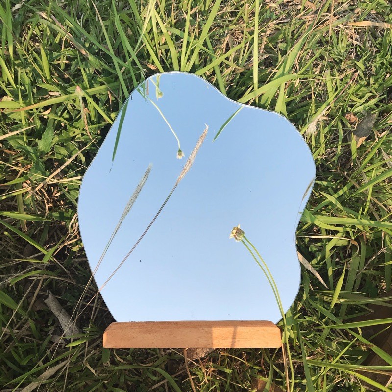 Cermin aesthetic / clay mirror / cermin hias / cermin gantung