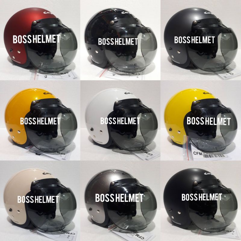 HELM CARGLOSS CFM RETRO KACA CEMBUNG
