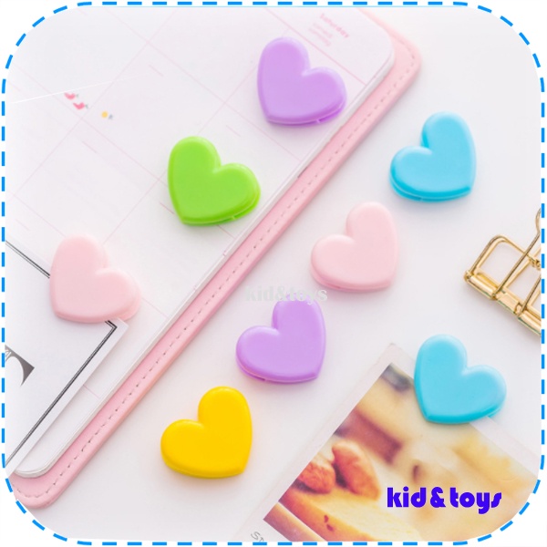 5 PCS Paper Clip Korean Style Penjepit Kertas Ala Korea Foto Klip Model Love Klip Dekorasi