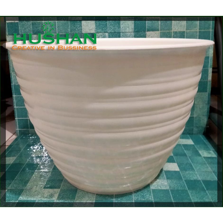 ORI BJP POT TAWON 30 CM PUTIH TAWON POT 30CM PLASTIK VAS POT BUNGA - BUKAN POT 32 CM