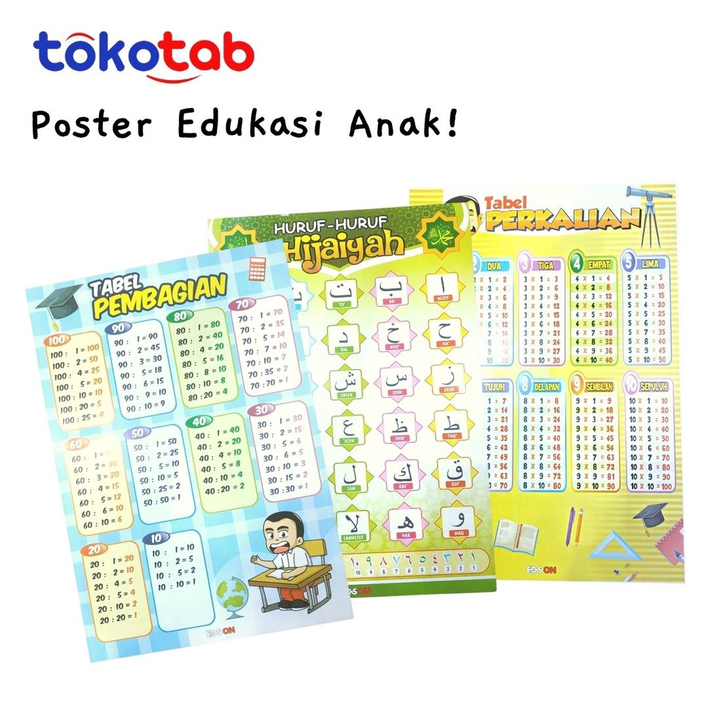 

Tokotab - Poster Gambar Set Tabel Edukasi Anak