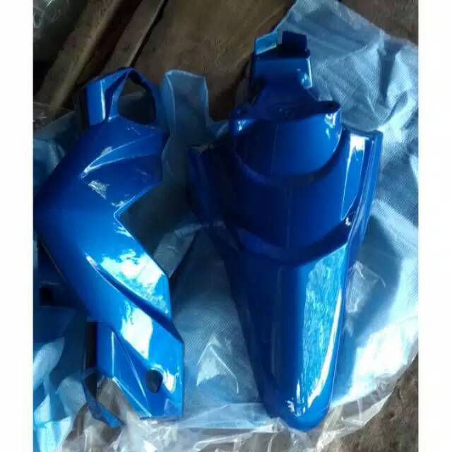 Spakbor depan dan batok pala depan beat karbu biru muda