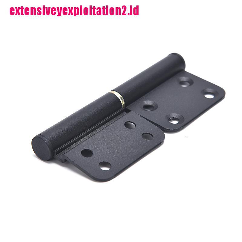 &lt; E2id &amp; &gt; X2 Engsel Pintu Dapur 4 &quot;Bahan Aluminum Warna Hitam