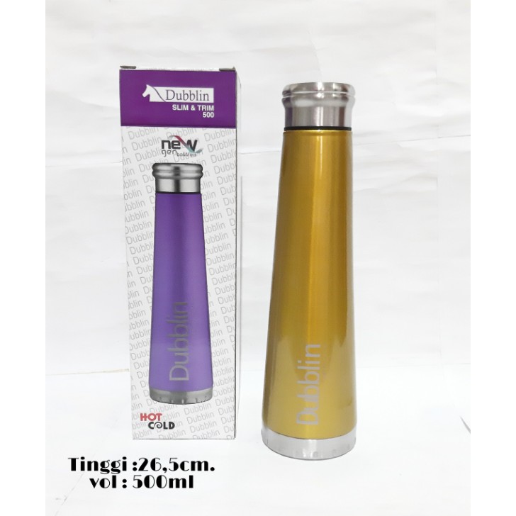 Dubblin Termos Air Panas Dan Dingin Bahan Duro Stainless Steel Anti Karat 500ML