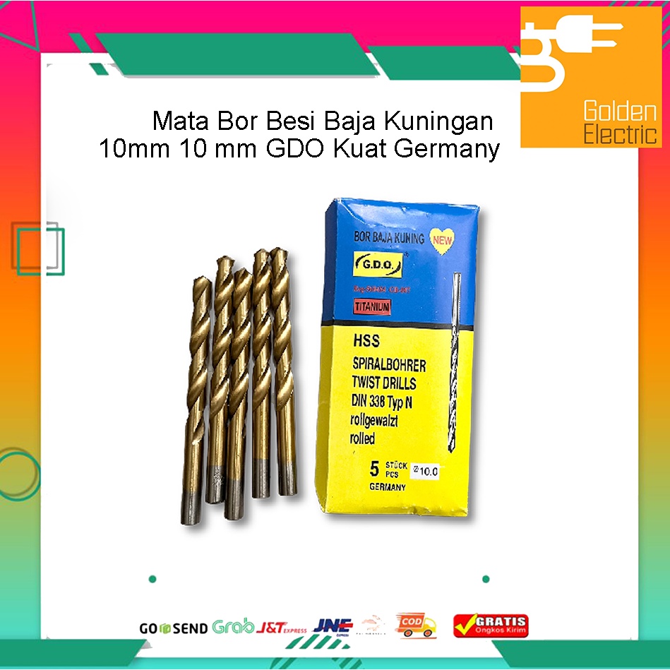 Jual Mata Bor Besi Baja Kuningan 10mm 10 mm GDO Kuat Germany