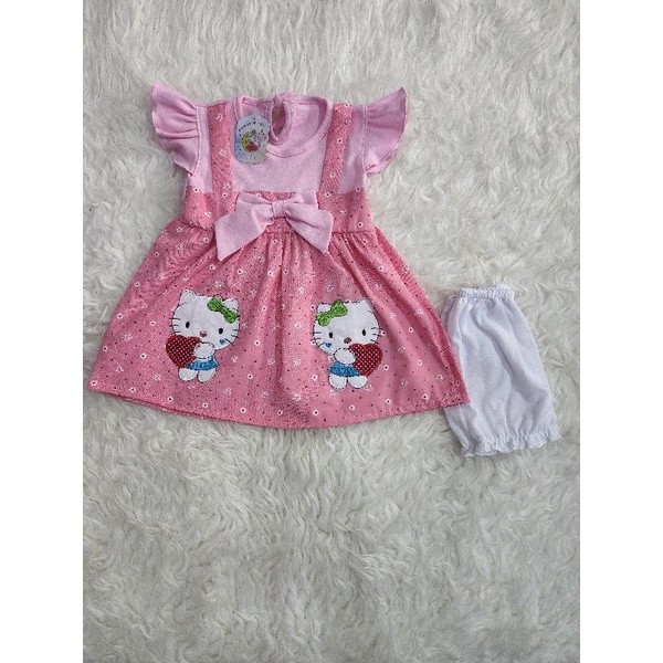 baju bayi perempuan dress hellokitty jghs11