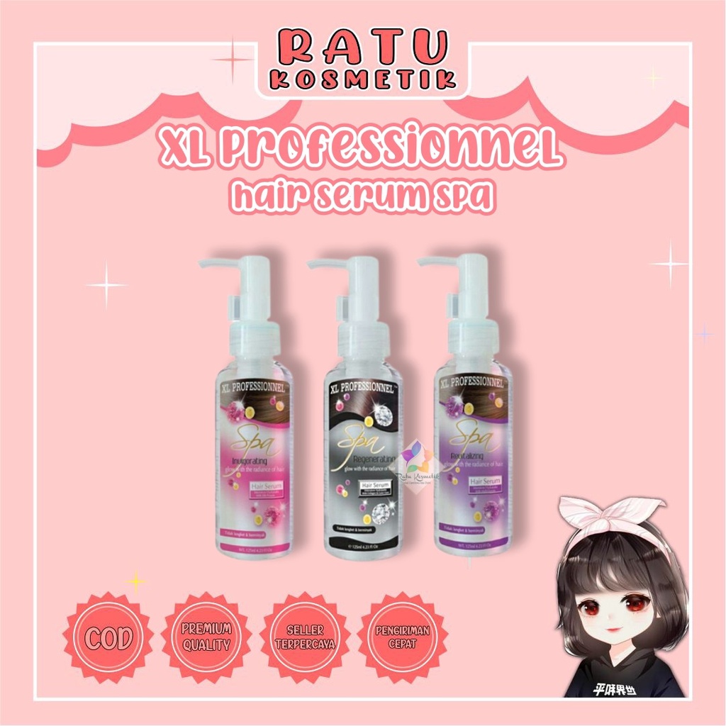 ❤ RATU ❤ XL Professionnel Hair Serum Spa 125ml | Spray Hair Serum 70ml | Hair Mask Spa Sachet | Vitamin Rambut (✔️BPOM )