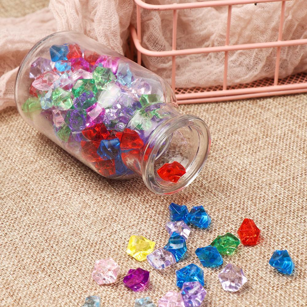 Wonder 50Pcs/bag Batu Buatan Art Confetti Warna-Warni Tangki Ikan Dekorasi Batu Bulat Aquarium Landscape Pebbles