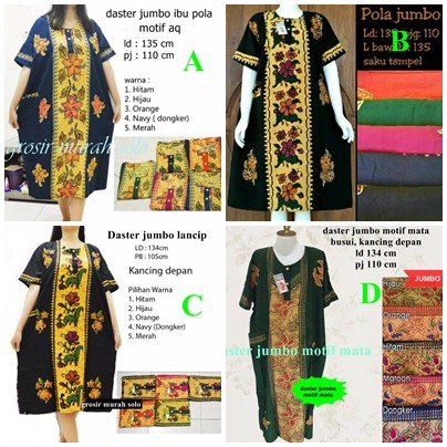 5 pcs daster jumbo daster busui daster batik